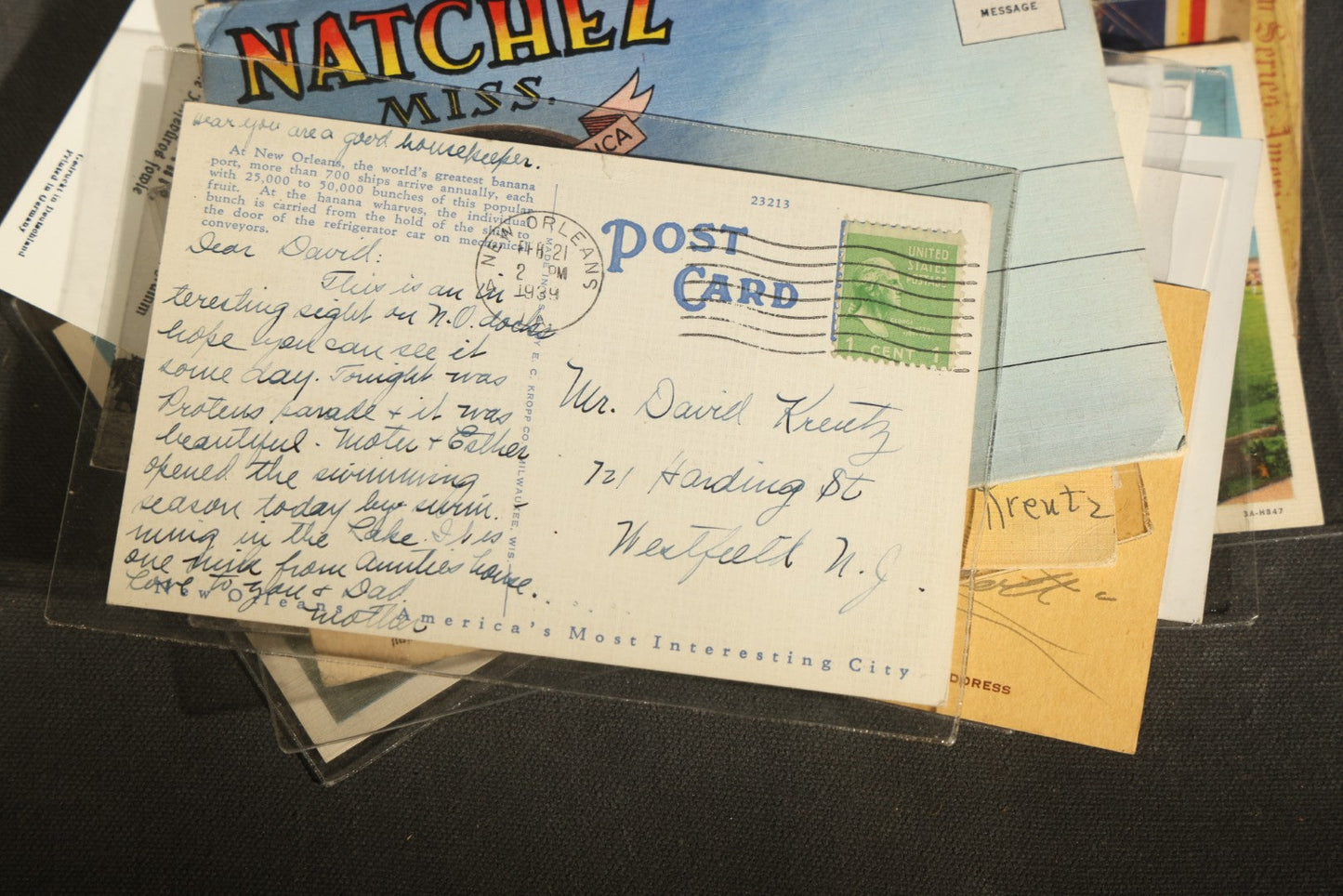 Grouping of 20+ Vintage Zeppelin and Dirigible Ephemera including Real Photo Postcards R.P.P.C., Seaside Heights Souvenir, and Portrait of Ferdinand Von Zeppelin