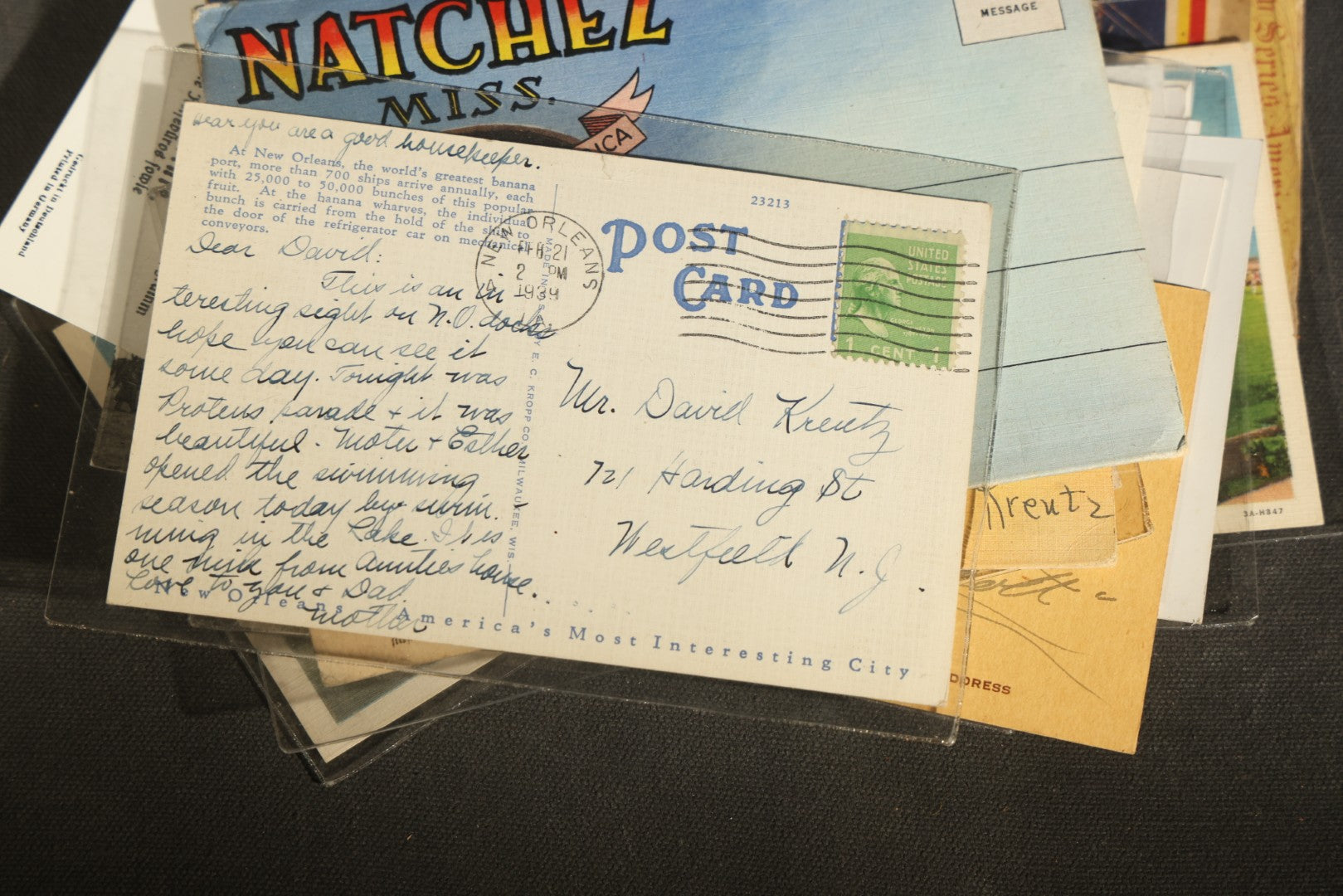 Grouping of 20+ Vintage Zeppelin and Dirigible Ephemera including Real Photo Postcards R.P.P.C., Seaside Heights Souvenir, and Portrait of Ferdinand Von Zeppelin