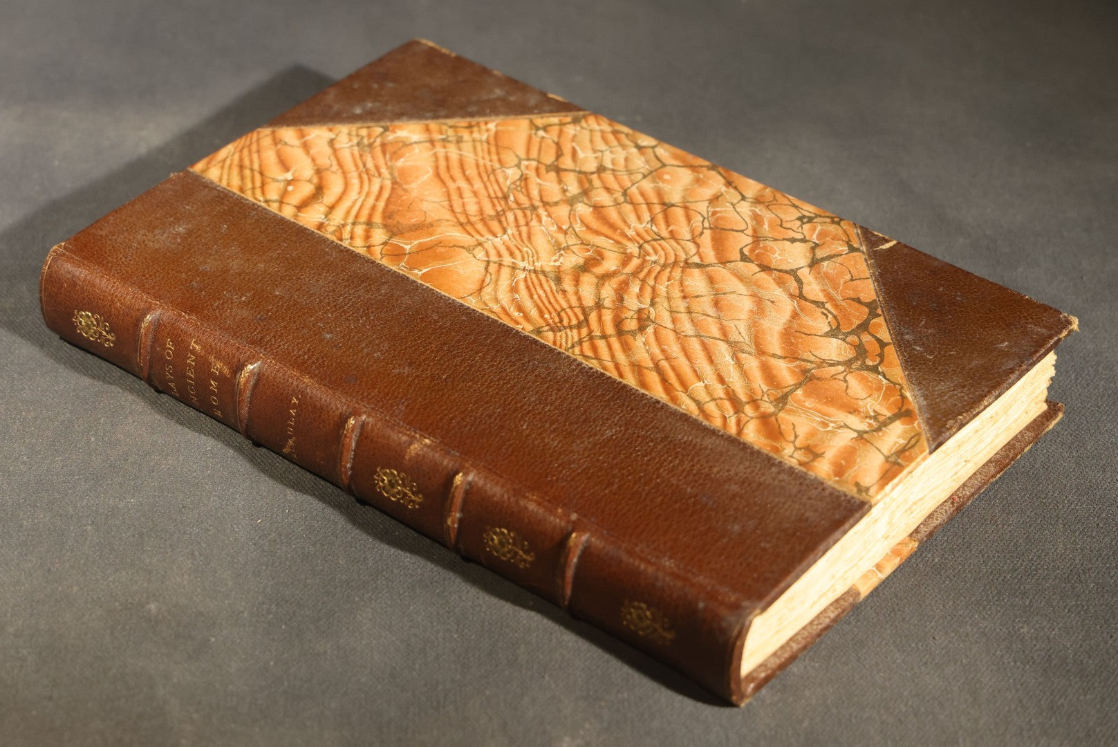 "Lays of Ancient Rome with Ivry and the Armada" Antique Poetry Book by Lord Macaulay, Published by White and Allen, New York, 1887
