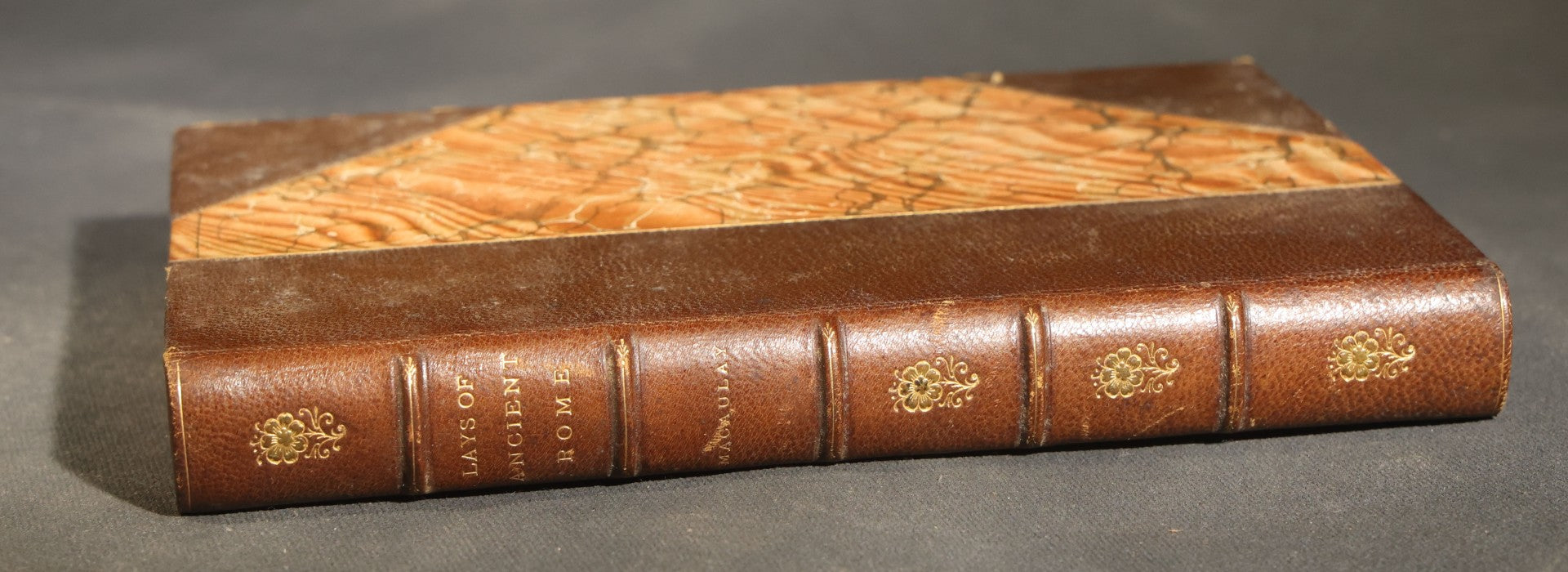 "Lays of Ancient Rome with Ivry and the Armada" Antique Poetry Book by Lord Macaulay, Published by White and Allen, New York, 1887