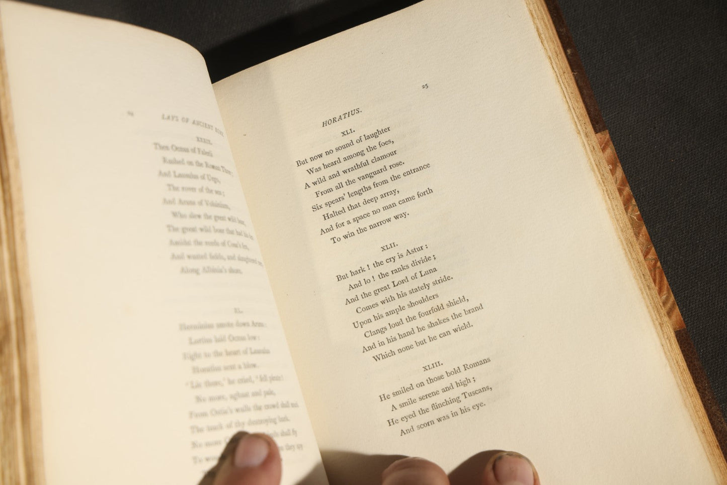 "Lays of Ancient Rome with Ivry and the Armada" Antique Poetry Book by Lord Macaulay, Published by White and Allen, New York, 1887