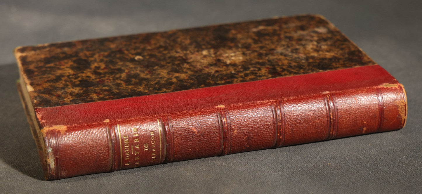 "Tartarin de Tarascon" Antique French Literature Book by Alphonse Daudet, Collection Guillaume, Published by Ernest Flammarion, Paris