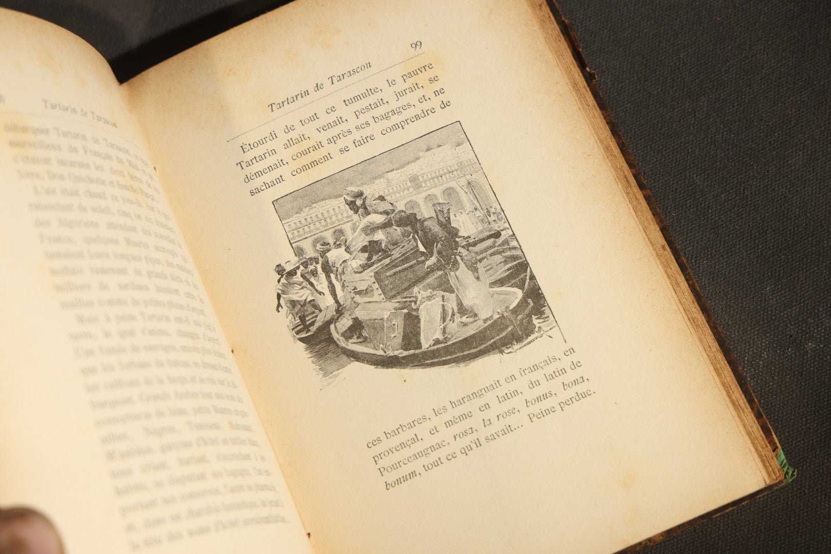 "Tartarin de Tarascon" Antique French Literature Book by Alphonse Daudet, Collection Guillaume, Published by Ernest Flammarion, Paris
