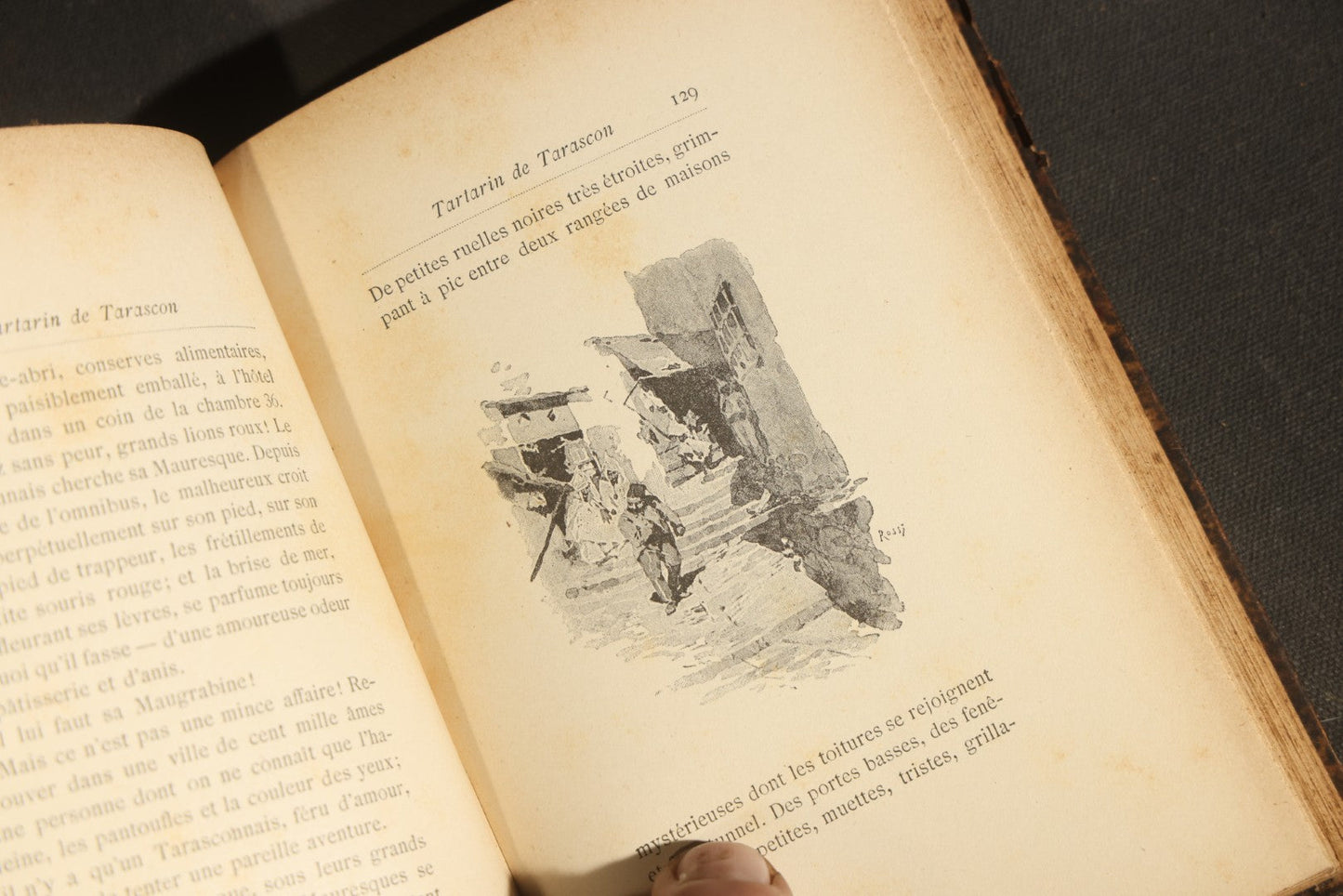 "Tartarin de Tarascon" Antique French Literature Book by Alphonse Daudet, Collection Guillaume, Published by Ernest Flammarion, Paris