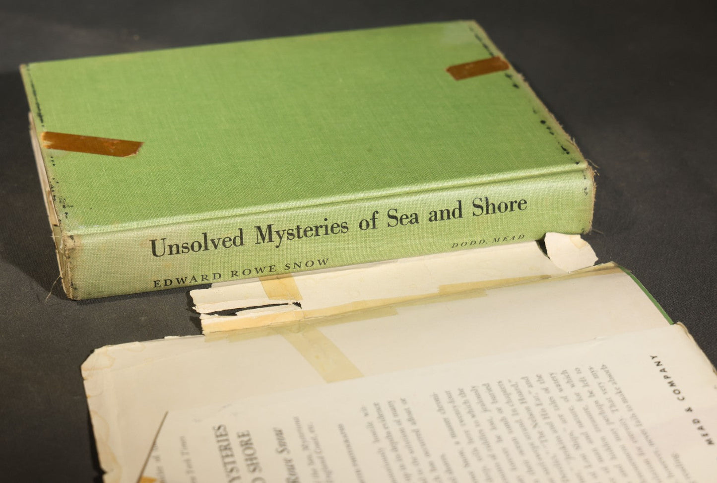 "Unsolved Mysteries of Sea and Shore" Vintage Maritime Mystery Book by Edward Rowe Snow