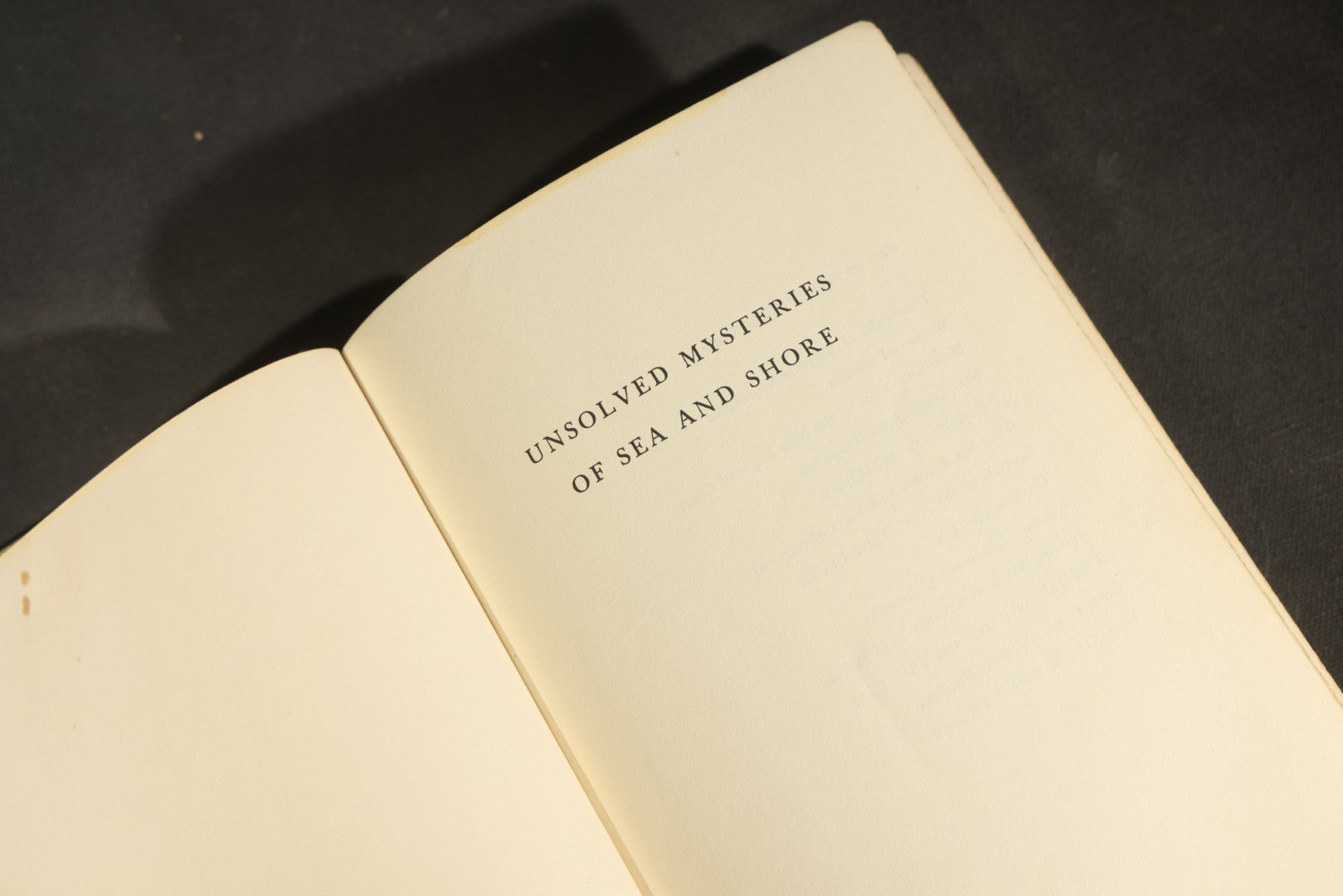 "Unsolved Mysteries of Sea and Shore" Vintage Maritime Mystery Book by Edward Rowe Snow