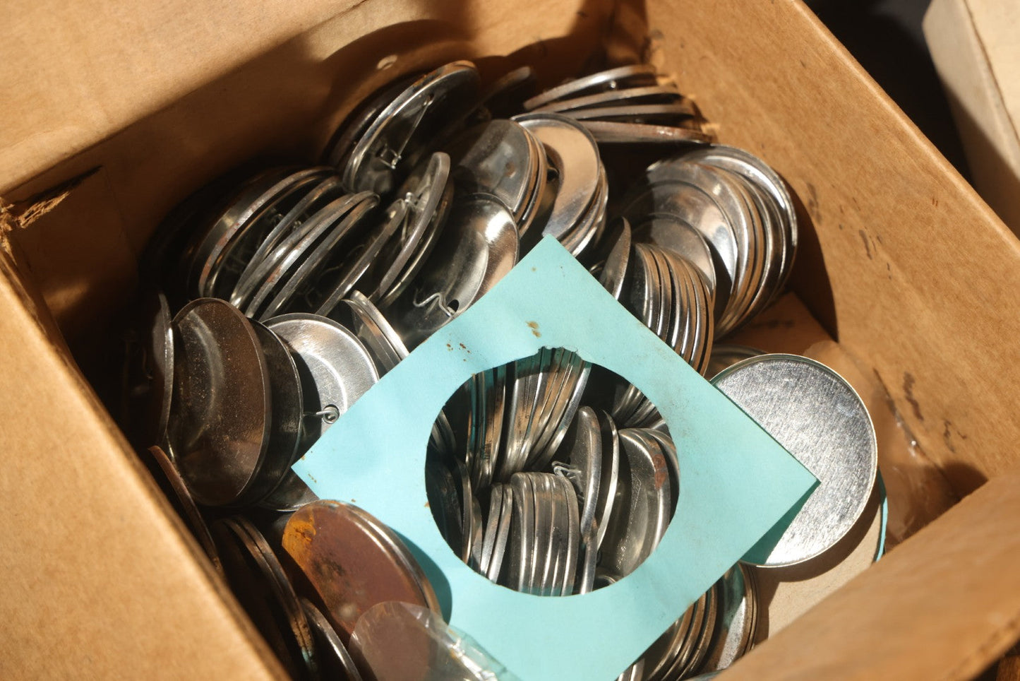 Vintage Badge-A-Mint Hand Press and Cut-A-Circle Paper Cutter Button Making Kit With Button Parts, Manufactured by RPM Associates Ltd., La Salle, Illinois