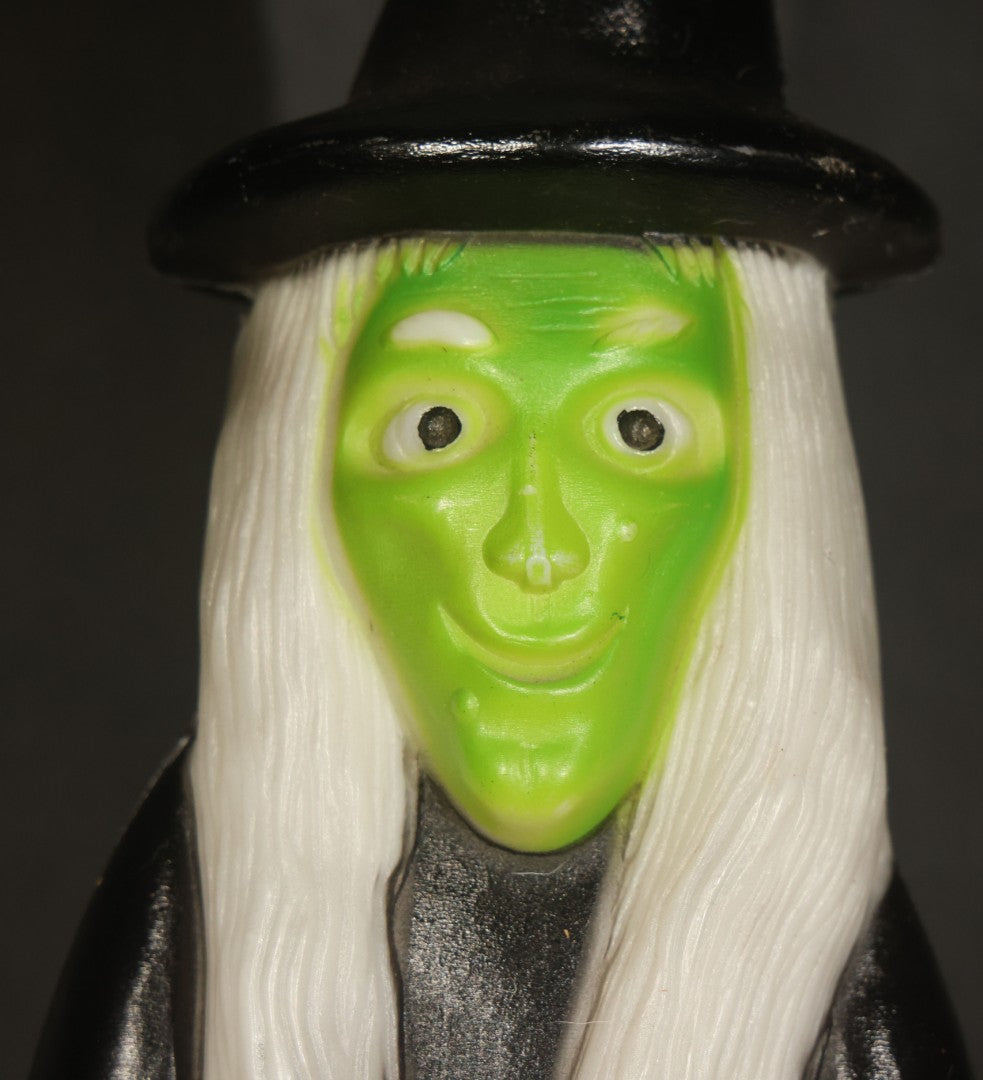 Vintage Halloween Blow Mold Witch with Jack-O-Lantern by Don Featherstone, Manufactured by Union Products, Leominster, Massachusetts, 1994