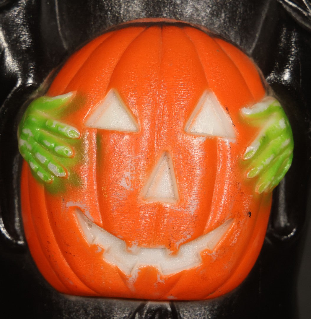 Vintage Halloween Blow Mold Witch with Jack-O-Lantern by Don Featherstone, Manufactured by Union Products, Leominster, Massachusetts, 1994