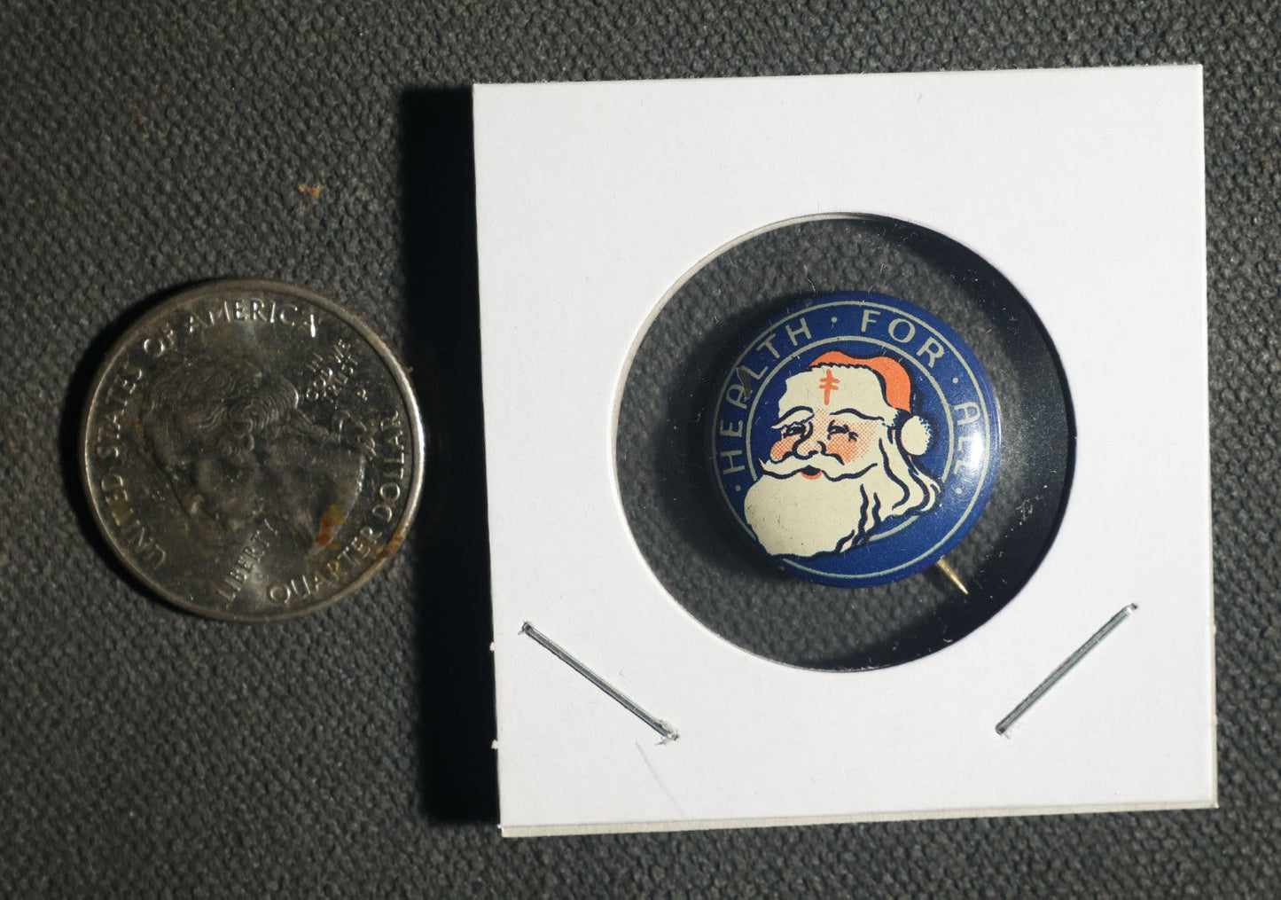 Santa Claus Button, "Health for All"