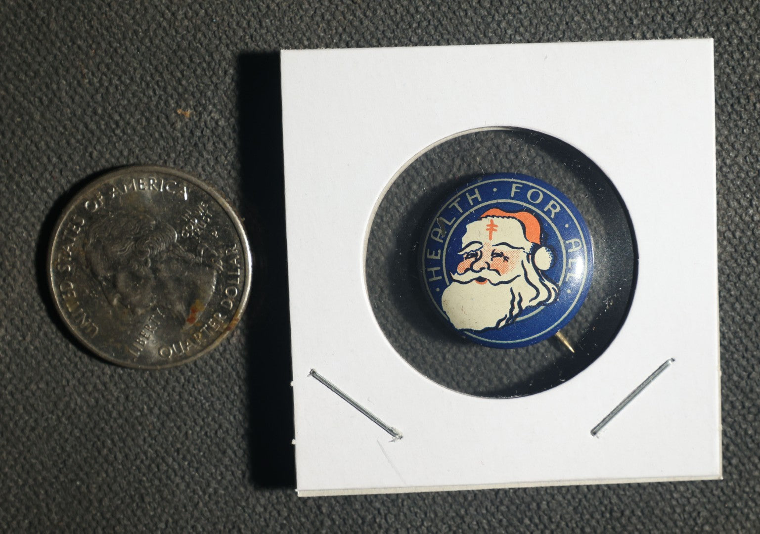 Santa Claus Button, "Health for All"