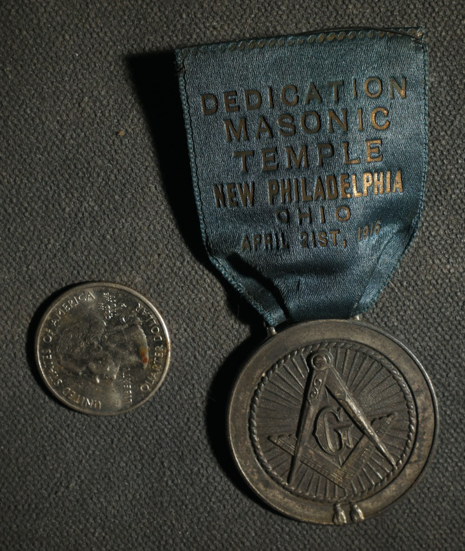 Masonic Temple, New Philadelphia, Ohio Medal, 1916