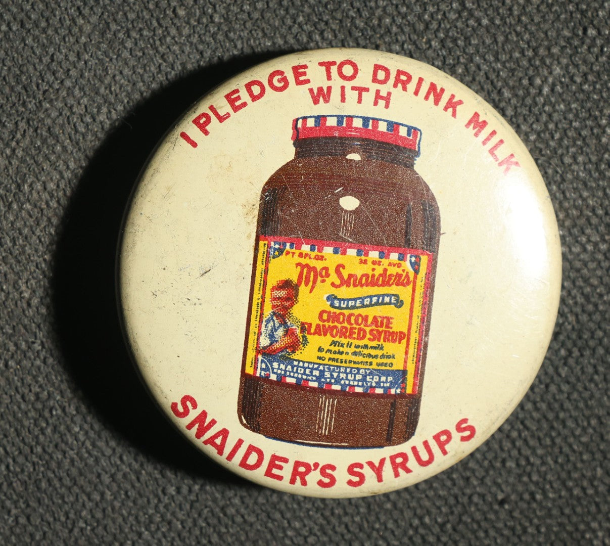 Pair of Advertising Items, Pure Leaf Lard and Snaider's Syrups