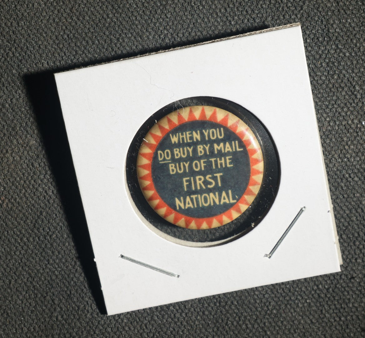 Trio of Buttons, Made in America Club, First National, and Kans
