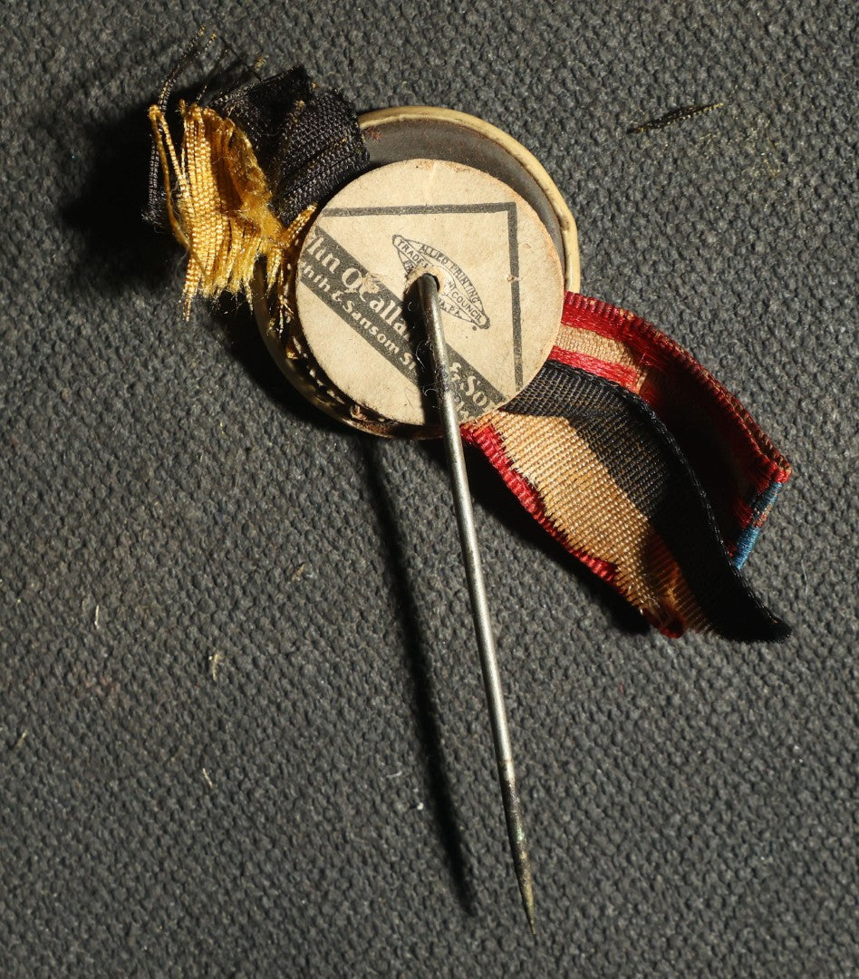 Pair of Flag Stick Pins, Philadelphia 1907 with American Flag, and Great State of North Carolina