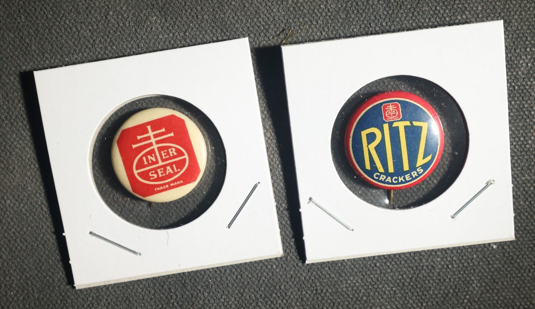 Fair of National Biscuit Company Advertising Buttons Including Ritz Crackers