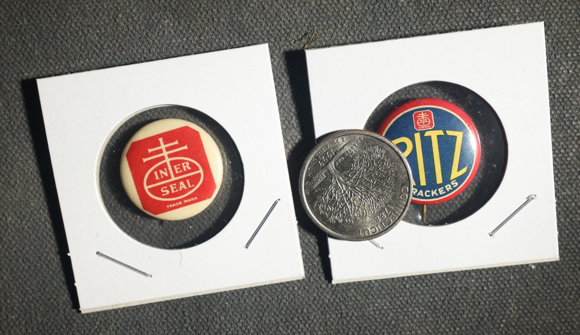 Fair of National Biscuit Company Advertising Buttons Including Ritz Crackers