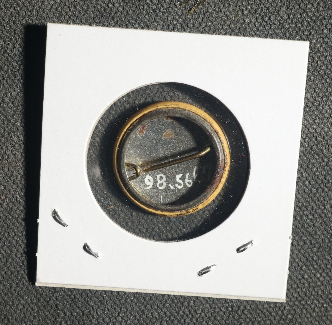 Pair of Labor / Fraternal Buttons, JR.O.U.A.M. 1932 Field Day and 1927 Labor Button for Furniture and Piano Movers