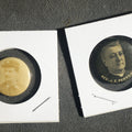 Lot 023 - Pair of Photo Buttons Including Circa 1896 Fireman and Reverend
