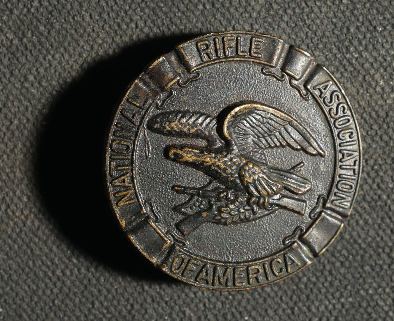 Trio of Pins Including National Rifle Association of America, AFL-CIO Screw Back, and P.M. Convention Atlantic City 1919