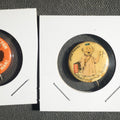 Lot 034 - Trio of Buttons, Sure-Fit Adjustable Cap, Little Pinkies Soap, and I'm Your Huckleberry