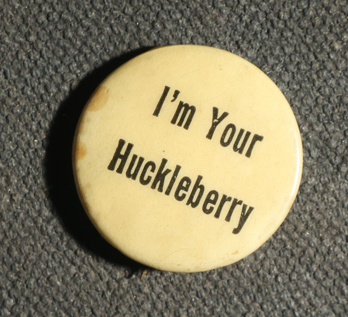 Trio of Buttons, Sure-Fit Adjustable Cap, Little Pinkies Soap, and I'm Your Huckleberry