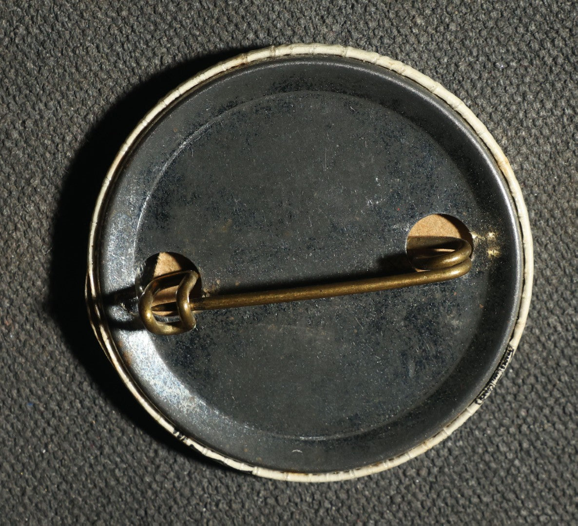 Pair of Employee Badge Buttons, Birds Eye, Inc Avon New York and the Hartford Rubber Works Company