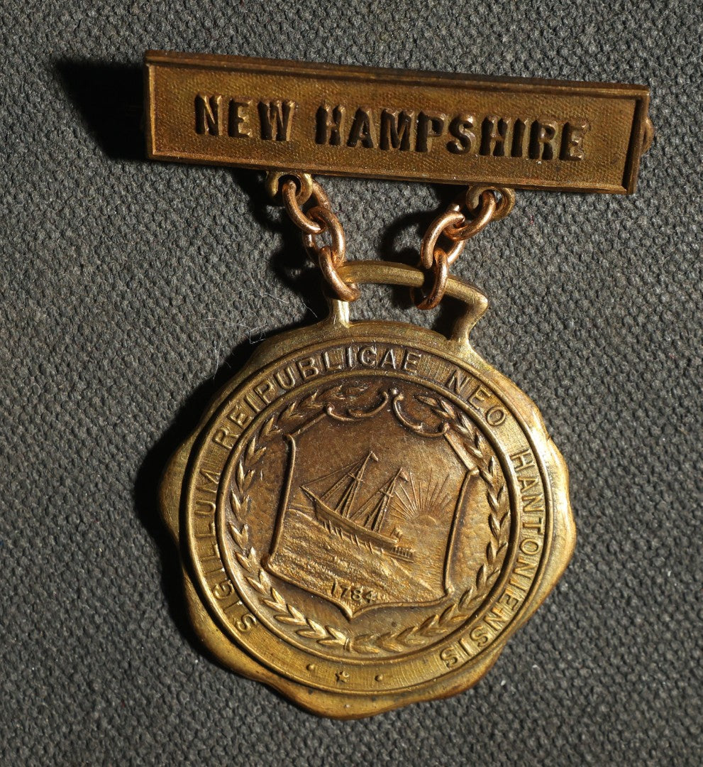 Pair of Medals, New Hampshire and Town of Marblehead Massachusetts