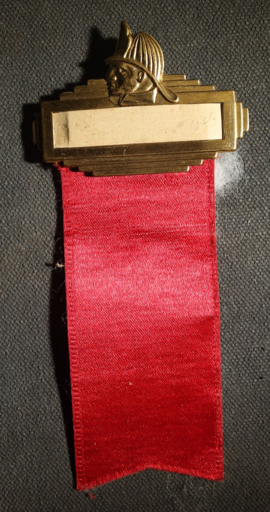 Blank Firemen's Red Ribbon