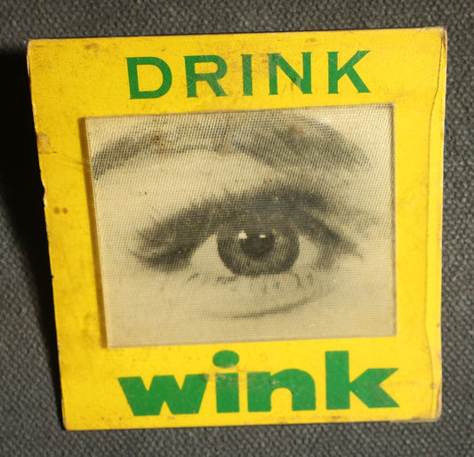 Drink Wink Lenticular Animated Eye Pin