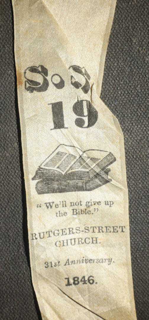 1846 Religious Church Silk Bookmark