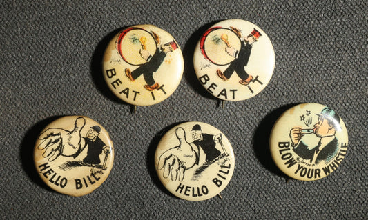 Five Buttons, Beat It, Hello Bill, and Blow Your Whistle, Cigarette Advertisements