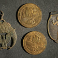 Lot 066 - Four Pieces Including Federal Order of Eagles and Track Fobs, and Pair of Syracuse New York Centennial Coins