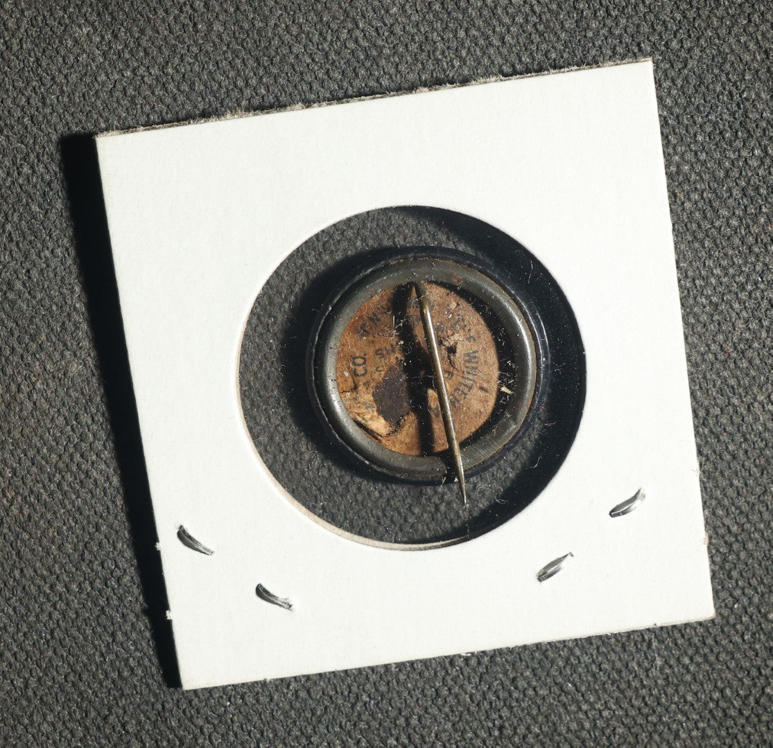 Four President Buttons Including Two Abraham Lincoln, Martin Van Buren, and William Henry Harrison