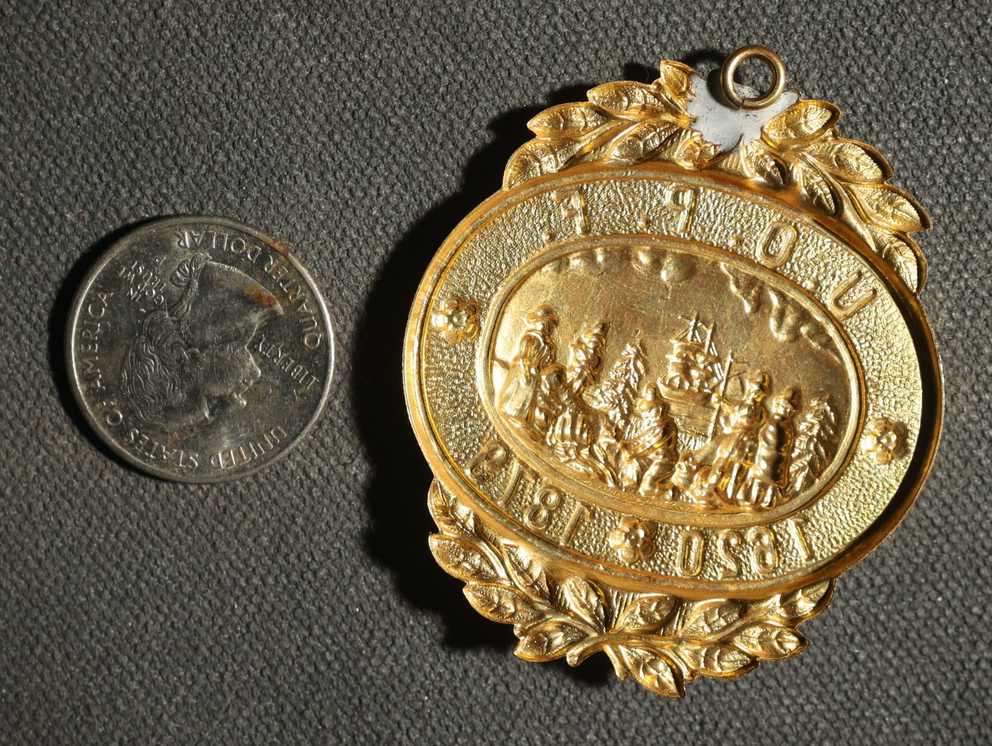 United Order of Pilgrim Fathers 1620-1879 Brass Badge