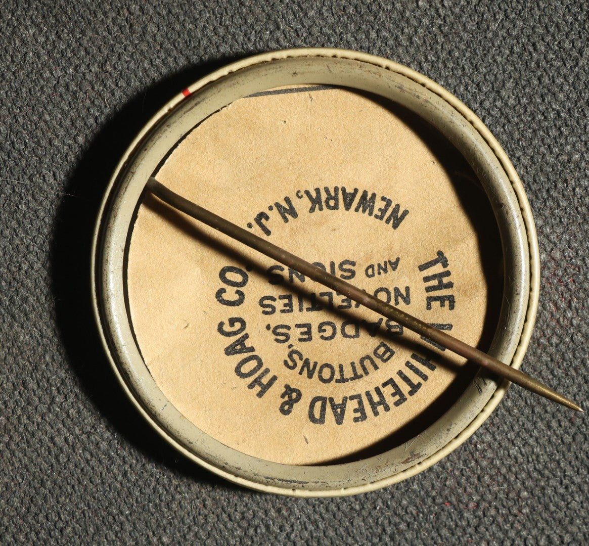 Pair of Buttons, U.S.S. Constitution and Connecticut Fifers and Drummers Association 1942
