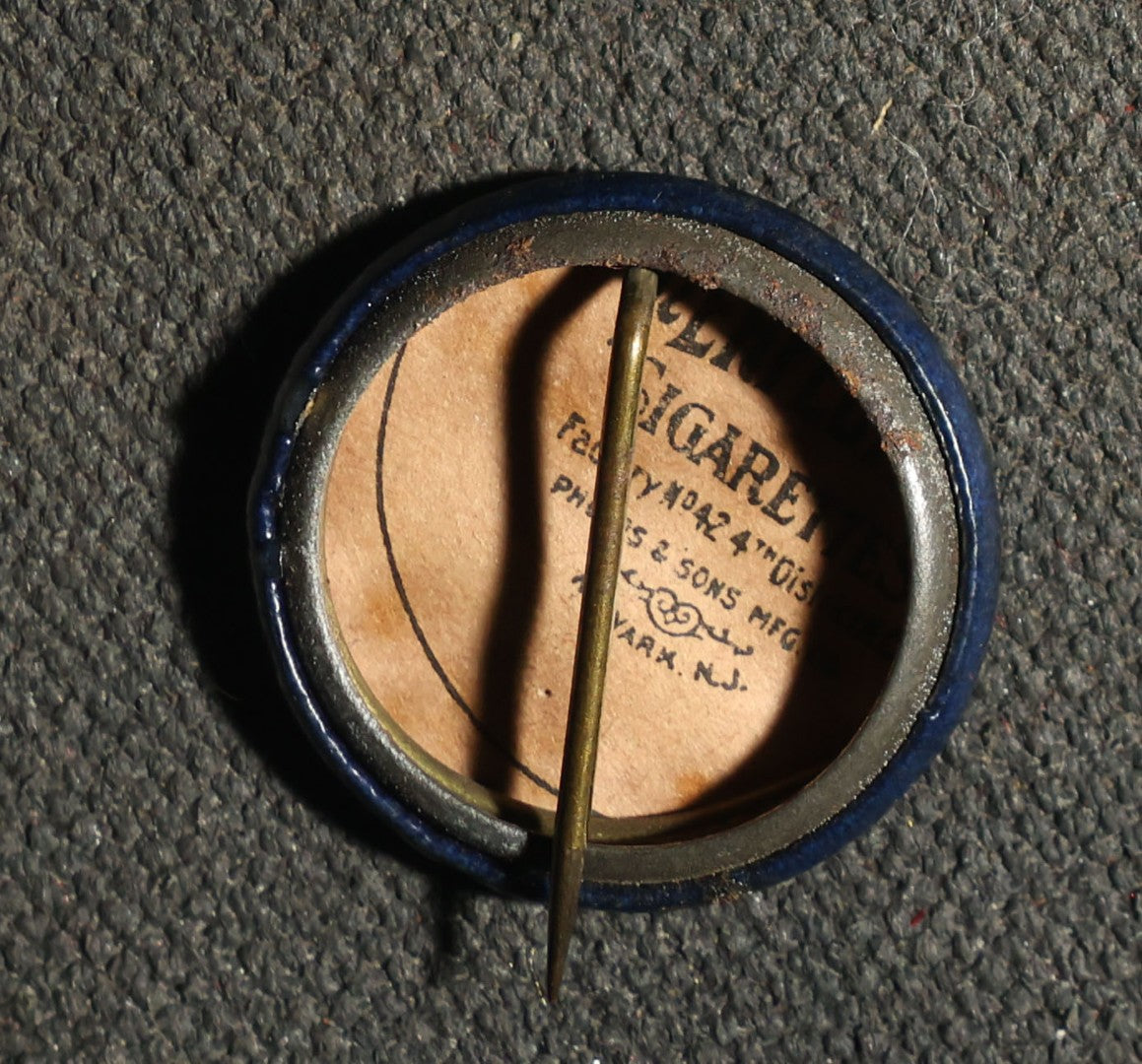 Four Saying Buttons, Easy Money, I AM Busy, Have a Heart, Hey Quit That, Perfection Cigarettes Advertisements
