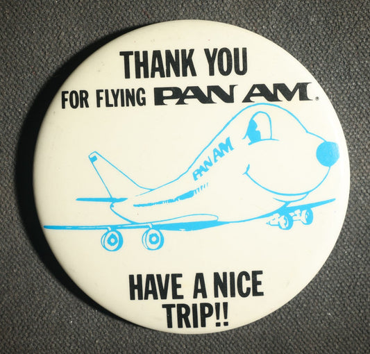 Thank You for Flying Pan AM Advertising Pocket Mirror