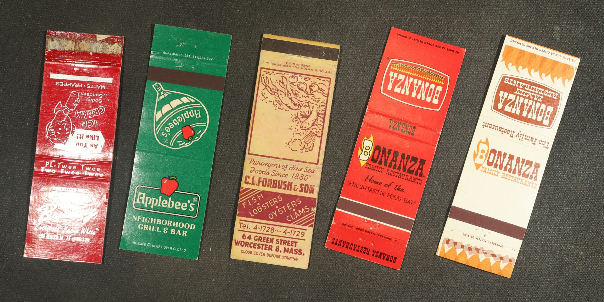 Vintage Matchbook Grouping - Restaurants