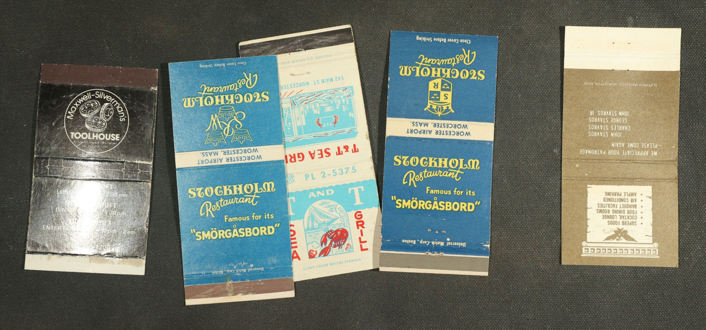 Vintage Matchbook Grouping - Restaurants