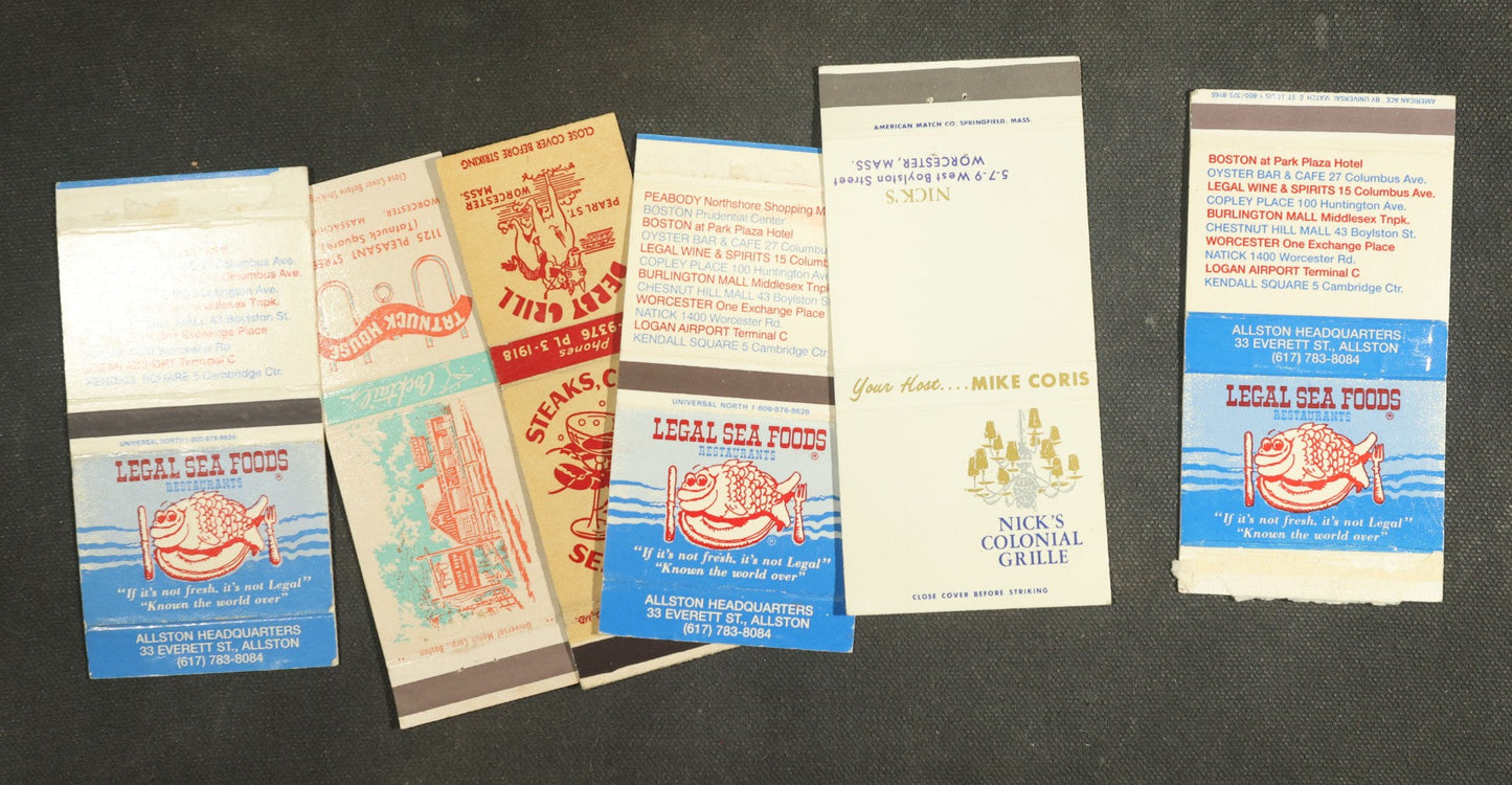 Vintage Matchbook Grouping - Restaurants