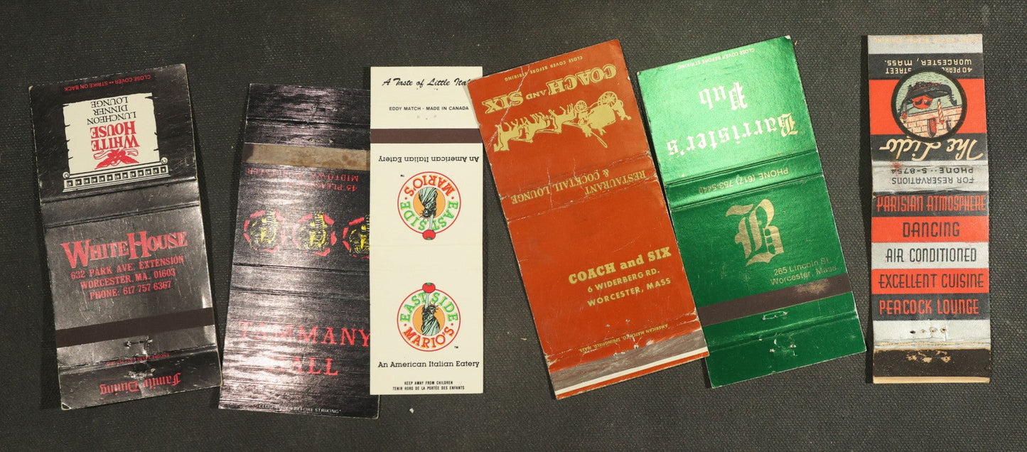 Vintage Matchbook Grouping - Restaurants