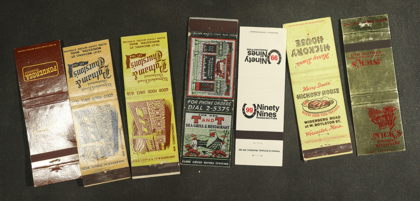 Vintage Matchbook Grouping - Restaurants Including Kfc, Chinese, Etc