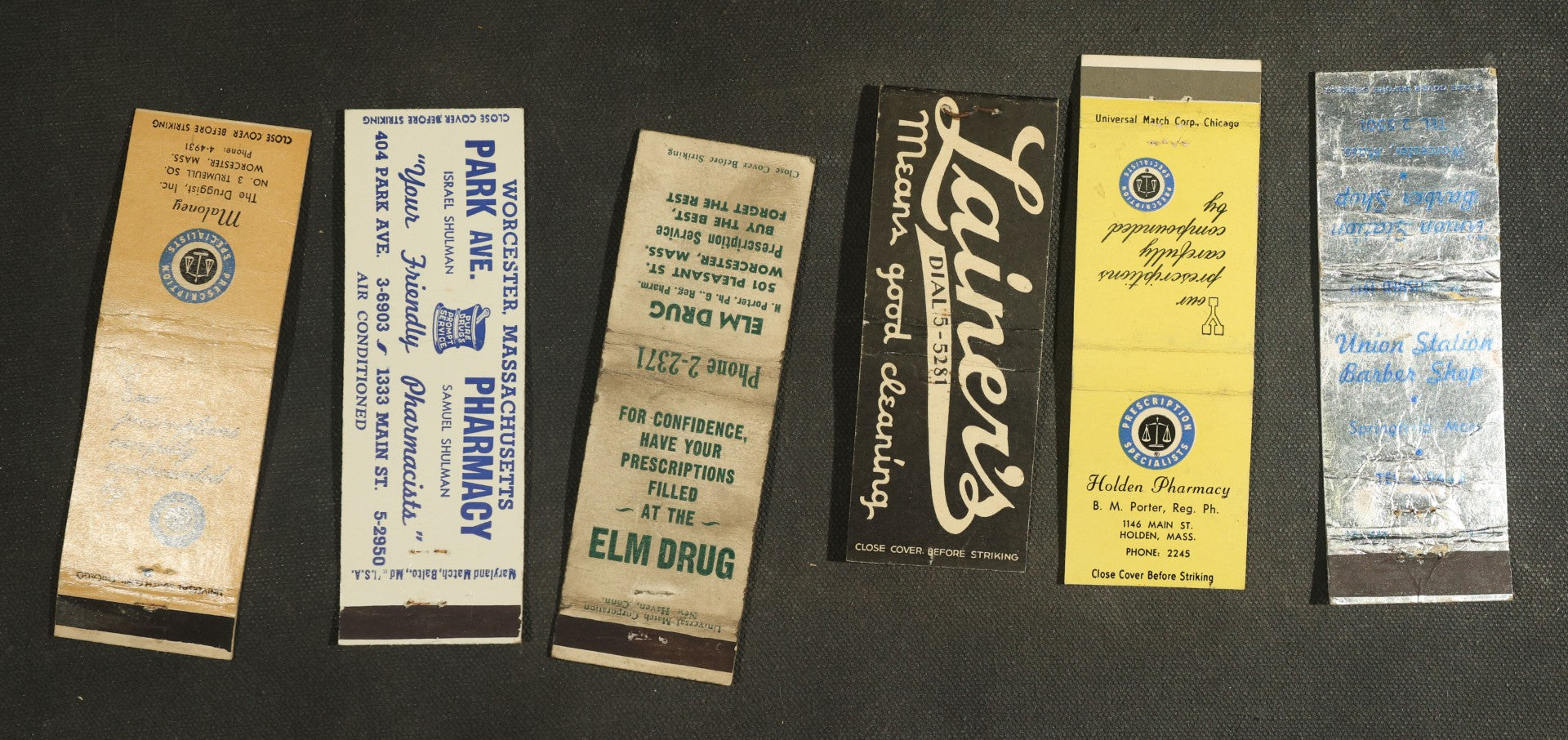 Vintage Matchbook Grouping - Cleaning Services & Clothing