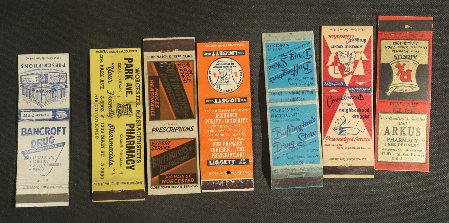 Vintage Matchbook Grouping - Cleaning Services & Clothing
