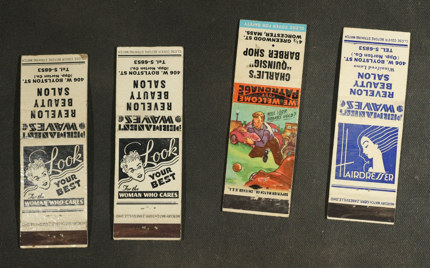 Vintage Matchbook Grouping - Cleaning Services & Clothing