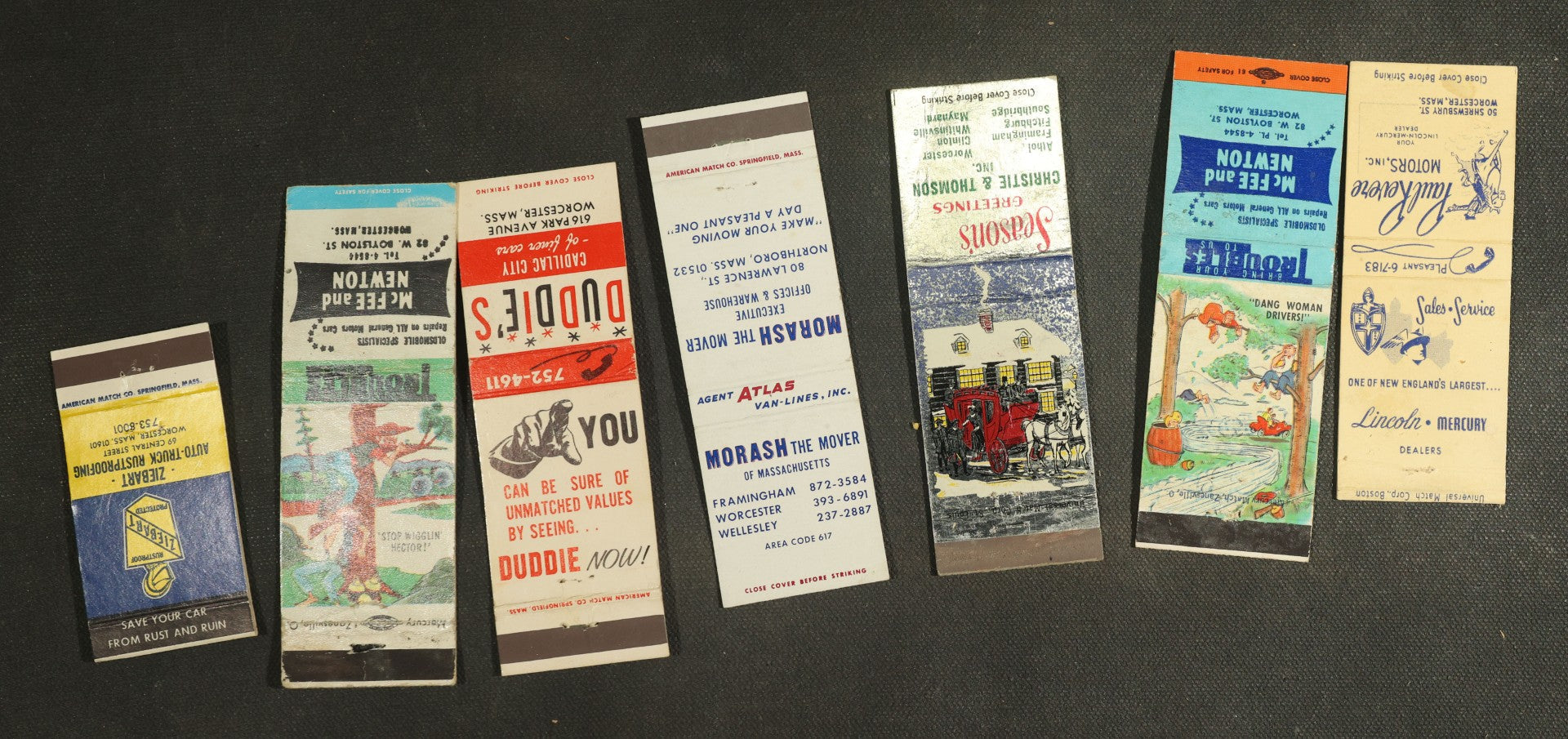 Vintage Matchbook Grouping - Automotive Etc