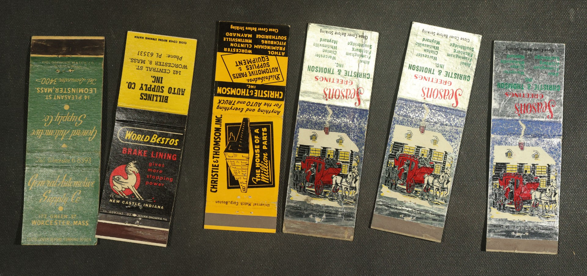 Vintage Matchbook Grouping - Automotive Etc