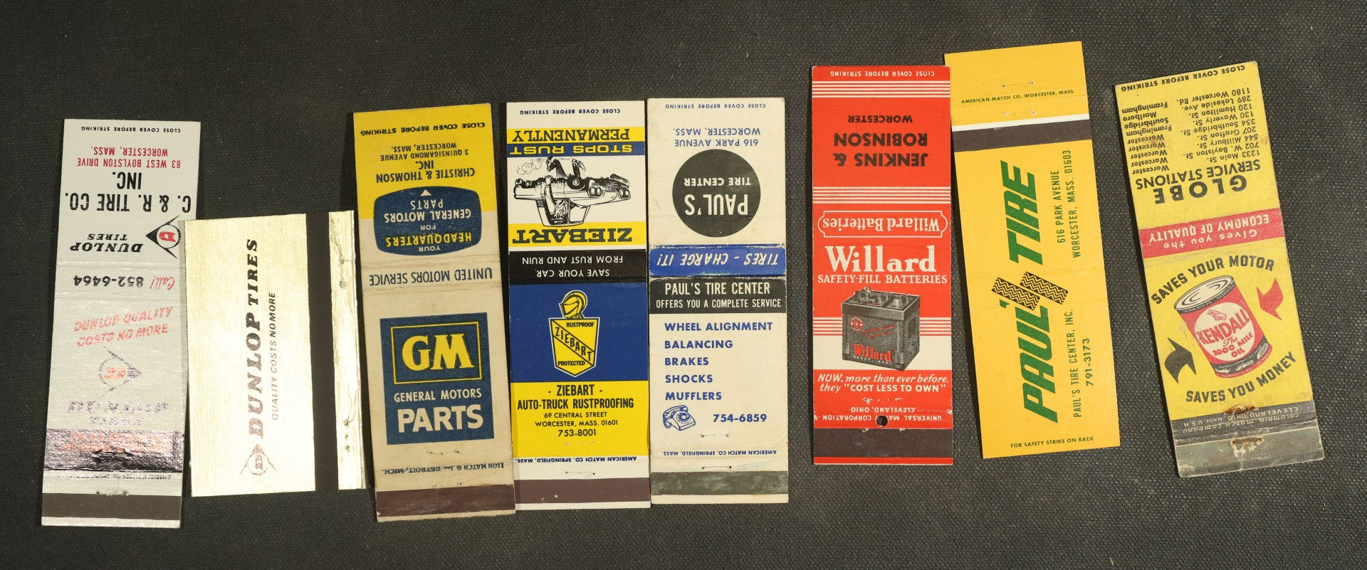 Vintage Matchbook Grouping - Automotive Etc