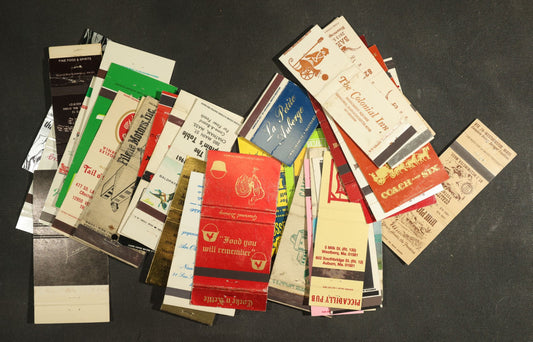 Vintage Matchbook Grouping - Restaurants, Pubs, Etc
